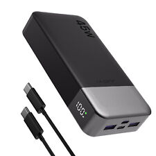 Power Bank 20000mah 45w Batterie Externe Charge USB pour Laptop Samsung iPhone