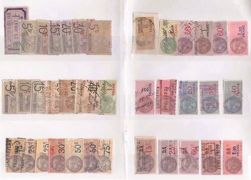 Fiscaux timbres obliteres - ,