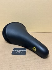 NOS 90’s Gary Fisher Saddle Seat Velo Mtb Black Leather Fit: Klein Trek Rs1 GT