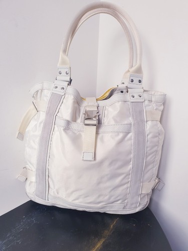 Sac dkny toile garni cuir - toile,