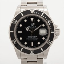 Rolex SUBMARINER DATE 16800 SS SS AT Black Dial 3 Extra Links