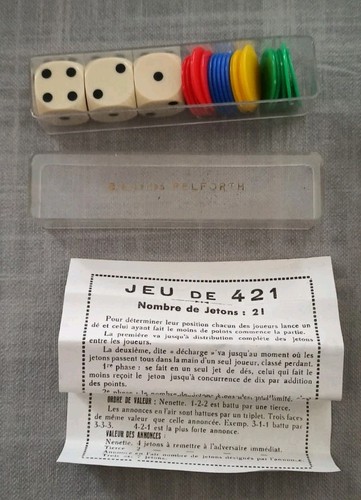 Ancien jeu 421 - jeu, de