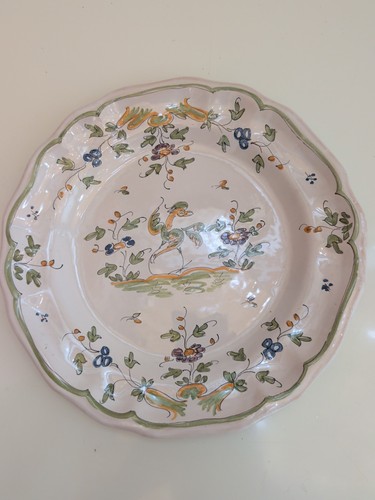 Ancienne assiette decorative - ancienne,