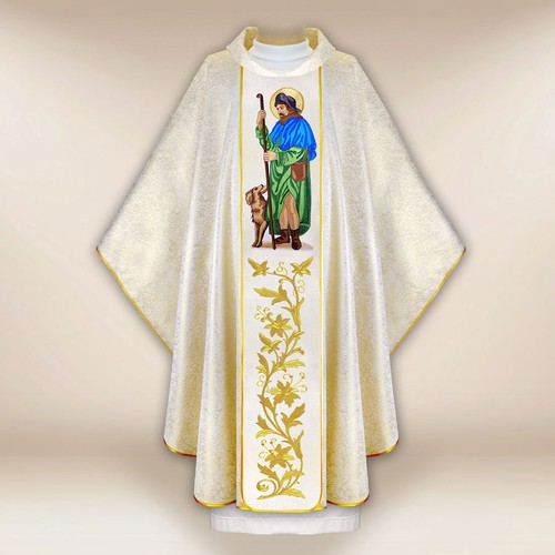 Chasuble avec image brodée - , «