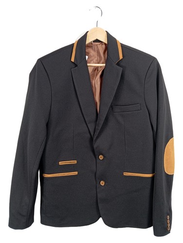 Veste homme noire détails - veste, en