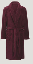 BIG MENS BURGUNDY Espionage Fleece Dressing gown  2xl,3xl,4xl,5xl,6xl,7xl,8xl