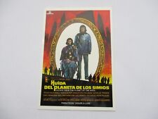CPSM SPANISH FILM POSTER HUIDA DEL PLANETE DE LOS SIMIOS