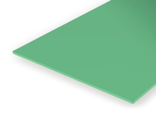 Plaque styrène vert - plaque,