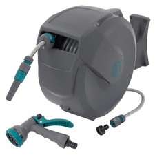 Enrouleur automatique de tuyau d'eau 30 m montage mural dévidoir pivotant 180°