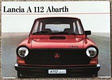 LANCIA A112 ABARTH Car Sales Brochure  DEC 1980 #A1.20.Dez.80.MWW GERMAN TEXT