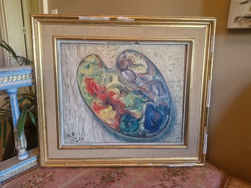 Peinture ancienne encadrée - ancienne,