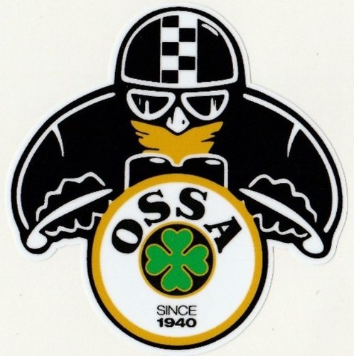 Ossa biker sticker - ossa, vinyl