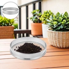  Tamis à sable en acier inoxydable pour terre de jardin, gravier, feuilles,