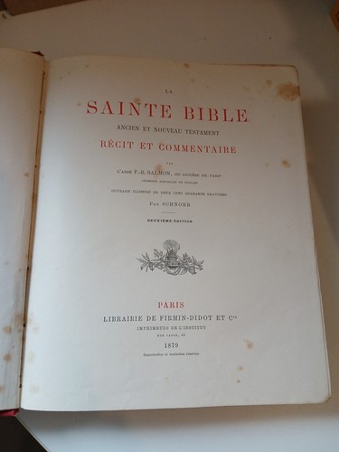 Sainte bible ancien et - la,