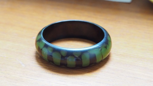 Bracelet bakelite pois - en,