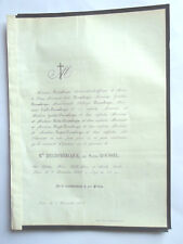 DECROMBECQUE ROUSSEL QUAIL JOURDIER BREDA HUGOT TAQUET 1861 announce deaths