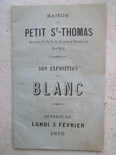CATALOGUE DE LA MAISON DU PETIT ST-THOMAS, 1879. Fabric samples.