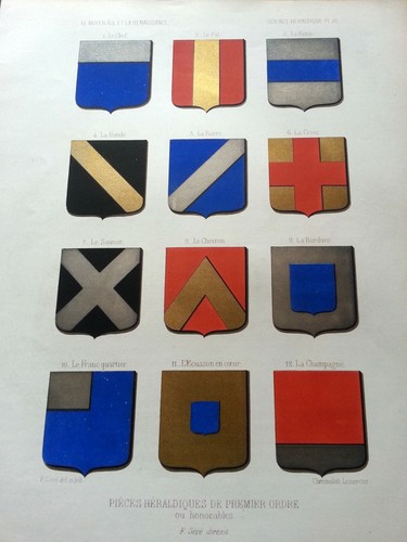 Science heraldique blasons - science,