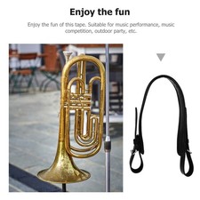 1pc cuir utile tuba bracelet de conception simple bracelet portable tuba (noir)