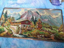 Finished Springer Gobelin Muhle Im Gebirge (Mill In The Mountains) Needlepoint P
