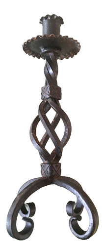 Bougeoir fer forgé art déco - forgé,