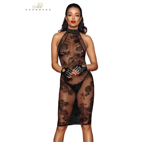 Robe longue transparente en - robe,