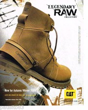 PUBLICITE ADVERTISING 085  2006  les botillons chaussures CATERPILLAR LEGENDERY