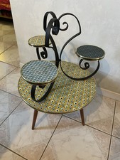 Porte-Plante Vintage Formica Des Années 50- 60 Relooké