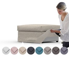 Housse confortable pour repose-pieds Ektorp - mélange de cachemire tissu...