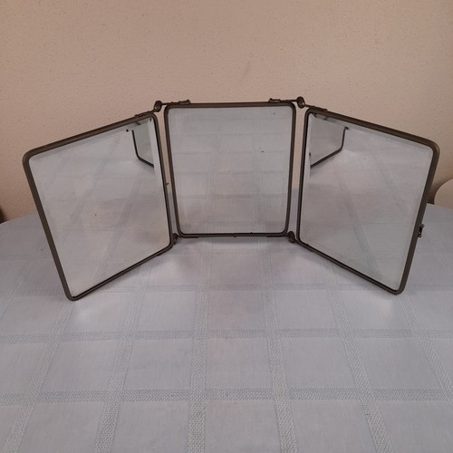 Miroir triptyque barbier - miroir, de