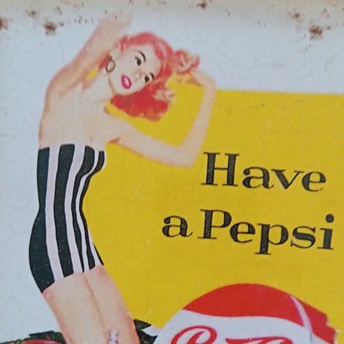 Pepsi cola plaque publicitaire - pepsi-cola,