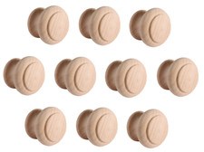 Bouton de Meuble Bois Ø 35 MM Poignée Porte Maison Campagne Nature Hêtre