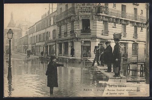 Carte postale paris - carte, paris-clichy