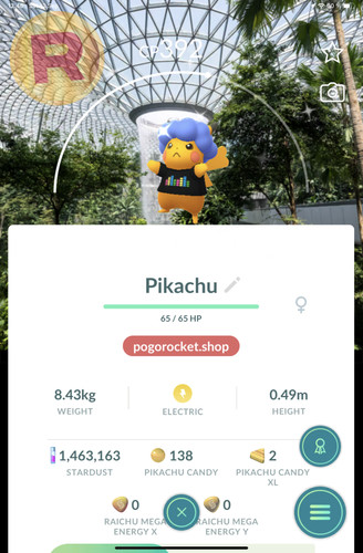 Shiny pikachu blue - shiny, afro