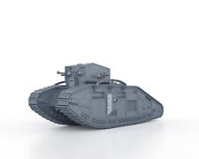 WWI - BRITISH MEDIUM MARK B WHIPPET - 1/56 1/72 1/87 1/100 3D PRINTED