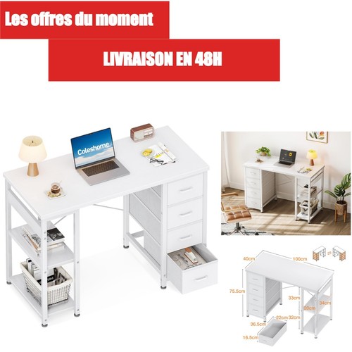 Bureau coleshome 100x40cm - bureau,