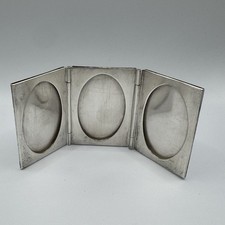 Small Triptych Photo Holder Frame - 925 Solid Silver