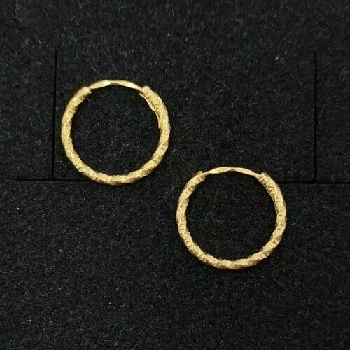 Boucles oreilles 18k 750 - or,