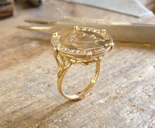 Bague pièce or 18 carats