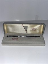 Vintage Cross Pen Ball Pen Stylo Bille Chrome #3502 New Old Stock W/Box