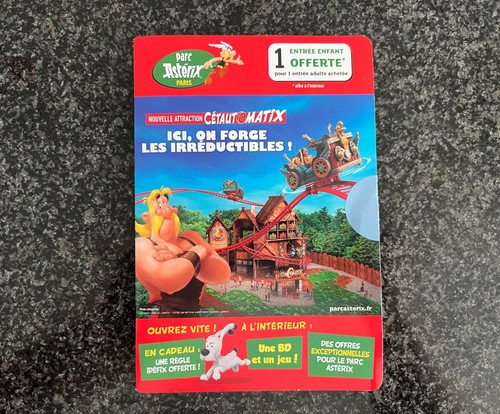 Livret parc asterix avec regle - livret,