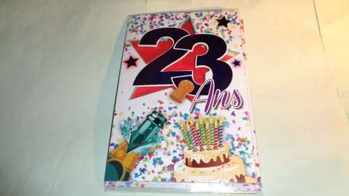 Carte anniversaire 23 ans - ,
