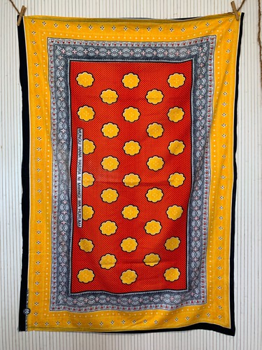Tenture nappe table jaune - tenture,