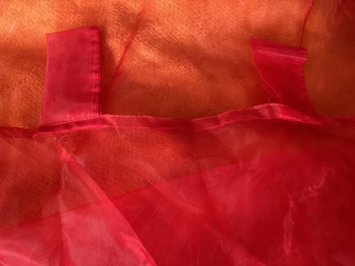 Paire rideaux voilage rouge - de,