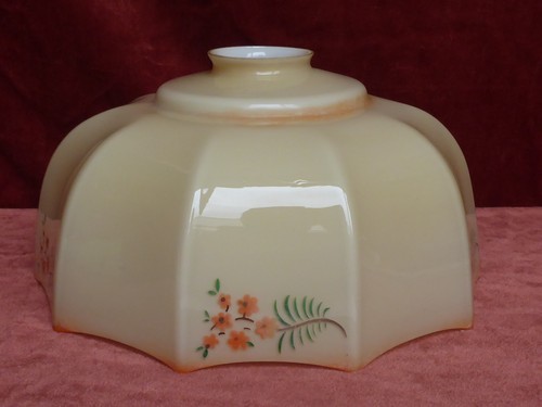 Abat jour ancien verre art - en,