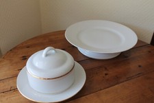 Beurrier porcelaine blanche