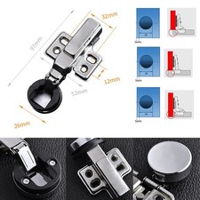 Verre Charnière Mini Rond Tête Armoire Placard Cuisine Meuble Charnière Vin