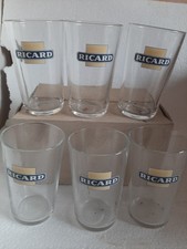 LOT RICARD 6 VERRES ANCIENS