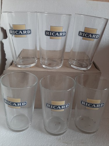 Lot ricard verres anciens - 6,