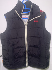 Superdry  Body warmer puffer Gilet Large Blue Zip Hooded